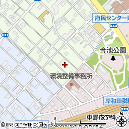 大阪府岸和田市上町45周辺の地図