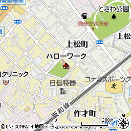 ハローワーク岸和田周辺の地図