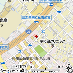 岸和田博陽会クリニック周辺の地図