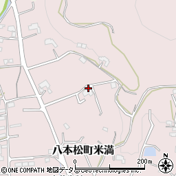 広島県東広島市八本松町米満855周辺の地図