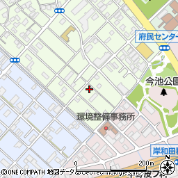 大阪府岸和田市上町45-2周辺の地図