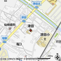 貝塚市立保育所津田保育所周辺の地図