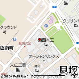 大阪府貝塚市二色南町5-4周辺の地図