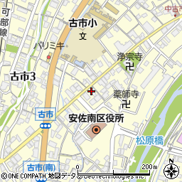 衣料センター　石井山周辺の地図