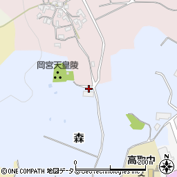 奈良県高市郡高取町森169周辺の地図