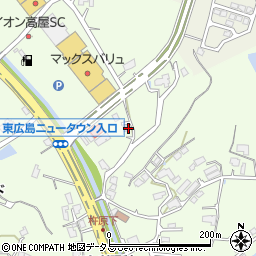 広島県東広島市高屋町杵原1761周辺の地図