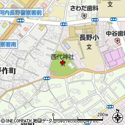 西代神社周辺の地図