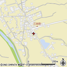大阪府和泉市三林町413-3周辺の地図