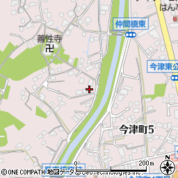 広島県福山市今津町1455-2周辺の地図