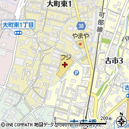 フジ古市店周辺の地図