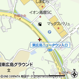 広島県東広島市高屋町杵原1107周辺の地図