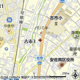 ニッポンレンタカー安古市営業所周辺の地図