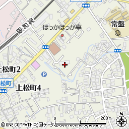 大阪府岸和田市下松町4丁目18周辺の地図