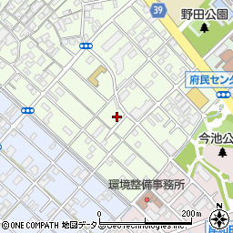大阪府岸和田市上町41周辺の地図