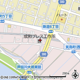 株式会社成和プレス　第二工場周辺の地図