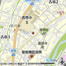 広島県広島市安佐南区古市周辺の地図