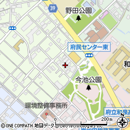 大阪府岸和田市上町48周辺の地図