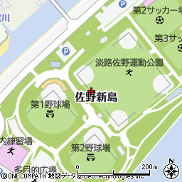 兵庫県淡路市佐野新島周辺の地図