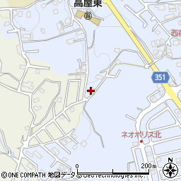 広島県東広島市高屋町白市651周辺の地図