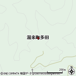 広島県広島市佐伯区湯来町大字多田周辺の地図