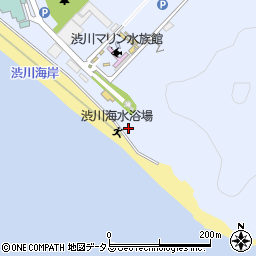 渋川海岸周辺の地図