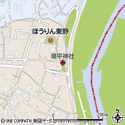 堤平神社周辺の地図