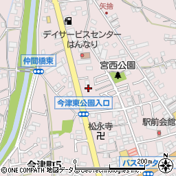 ファミリーマート福山今津町店周辺の地図