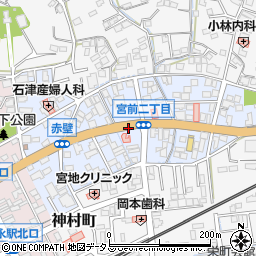 広島県福山市宮前町周辺の地図