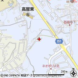 広島県東広島市高屋町白市754周辺の地図