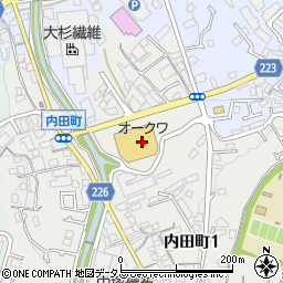 三菱ＵＦＪ銀行オークワ和泉中央店 ＡＴＭ周辺の地図