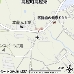 広島県東広島市高屋町高屋東4280周辺の地図