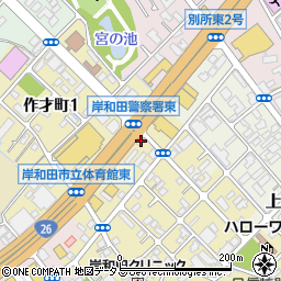タックルベリー　岸和田店周辺の地図