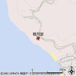 観月堂周辺の地図