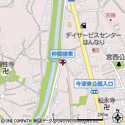 仲間橋（東）周辺の地図