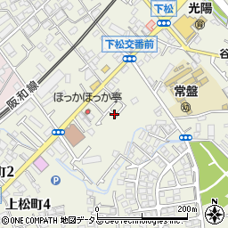 大阪府岸和田市下松町4丁目14周辺の地図