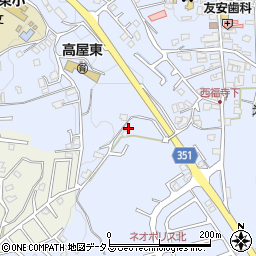 広島県東広島市高屋町白市659周辺の地図