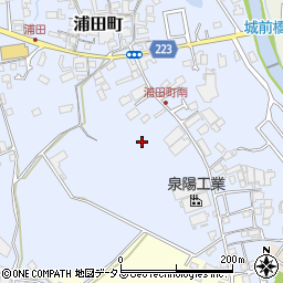 大阪府和泉市浦田町周辺の地図