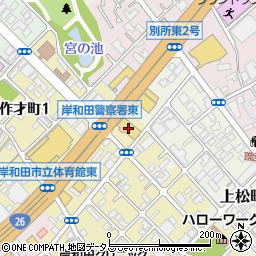 ＡＯＫＩ岸和田店周辺の地図