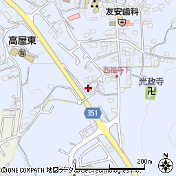 広島県東広島市高屋町白市682周辺の地図