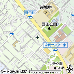 大阪府岸和田市上町38-3周辺の地図