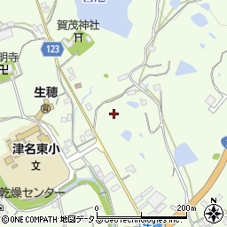 兵庫県淡路市生穂周辺の地図