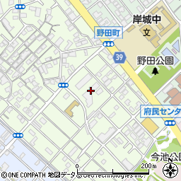 シャリエ岸和田管理事務所周辺の地図