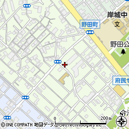 大阪府岸和田市上町34-31周辺の地図