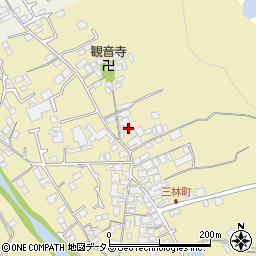 大阪府和泉市三林町182周辺の地図