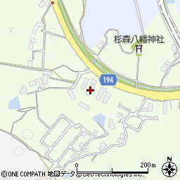 広島県東広島市高屋町杵原991周辺の地図