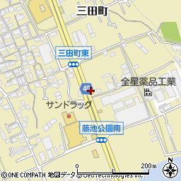 なか卯岸和田三田店周辺の地図