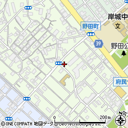 大阪府岸和田市上町34-32周辺の地図