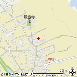 大阪府和泉市三林町183-1周辺の地図