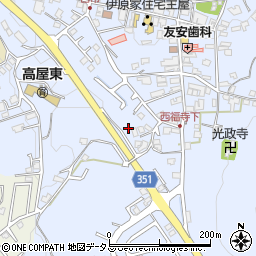 広島県東広島市高屋町白市677周辺の地図