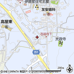 広島県東広島市高屋町白市741周辺の地図